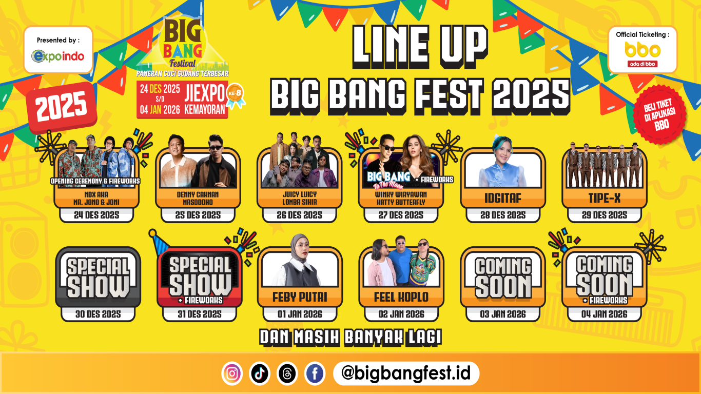 Line Up BBF 2025